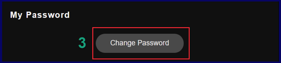 Change password button on stripchat