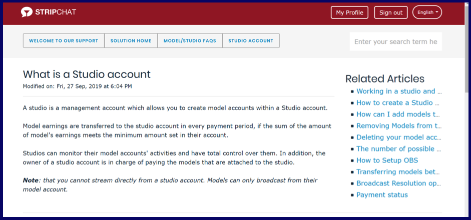 What the Difference Between Studio and Model Account?