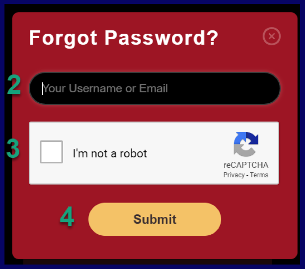 Restore password from StripChat for model acc.